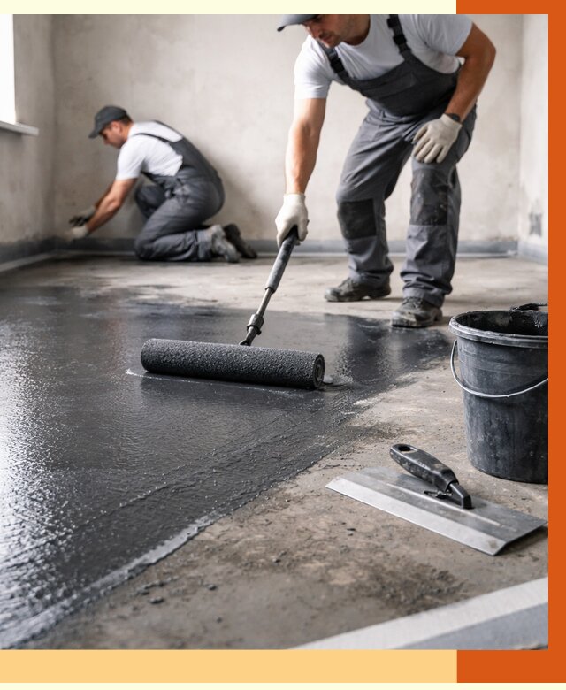 Профессиональная гидроизоляция пола в Мелеузе от 8695 руб. под ключ | ТепломастерМлз