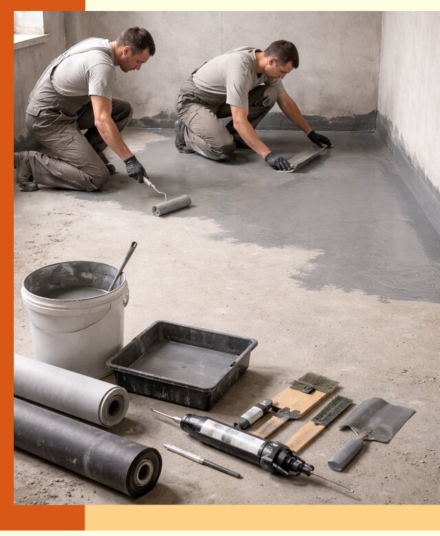 Гидроизоляция пола в Мелеузе — надежная защита от влаги и протечек