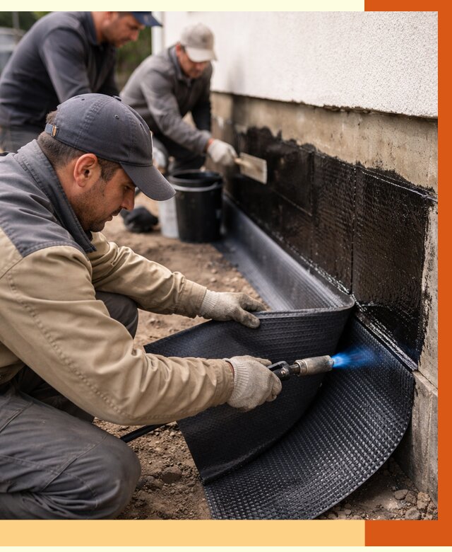 Гидроизоляция цоколя и отмостки в Мелеузе от 8695 руб. — ТепломастерМлз