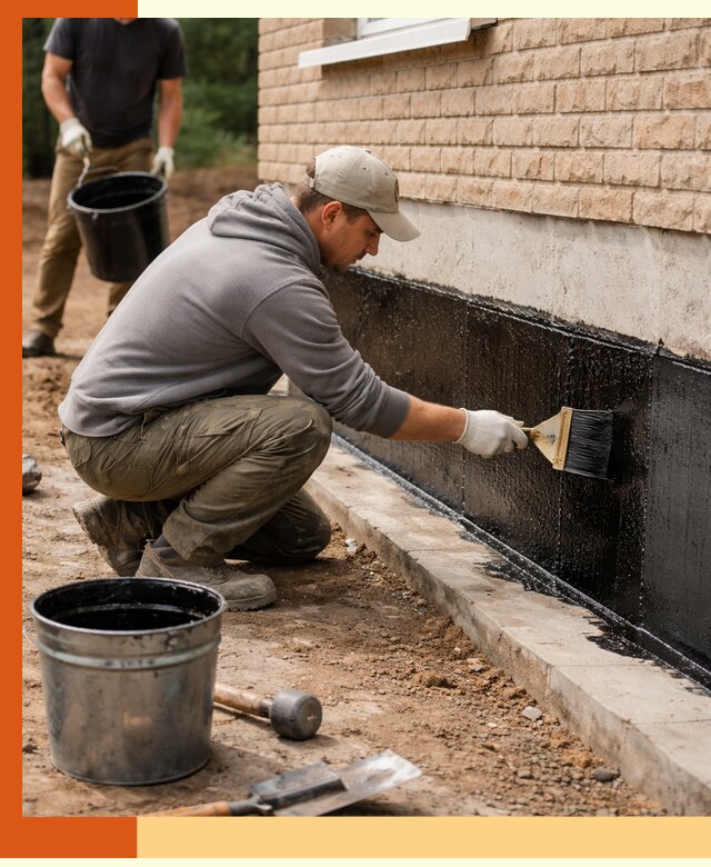 Гидроизоляция цоколя домов и зданий в Мелеузе эффективными методами