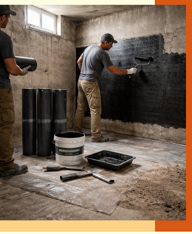 Гидроизоляция подвала в Мелеузе от 3580 руб. под ключ | Профессионально — ТепломастерМлз