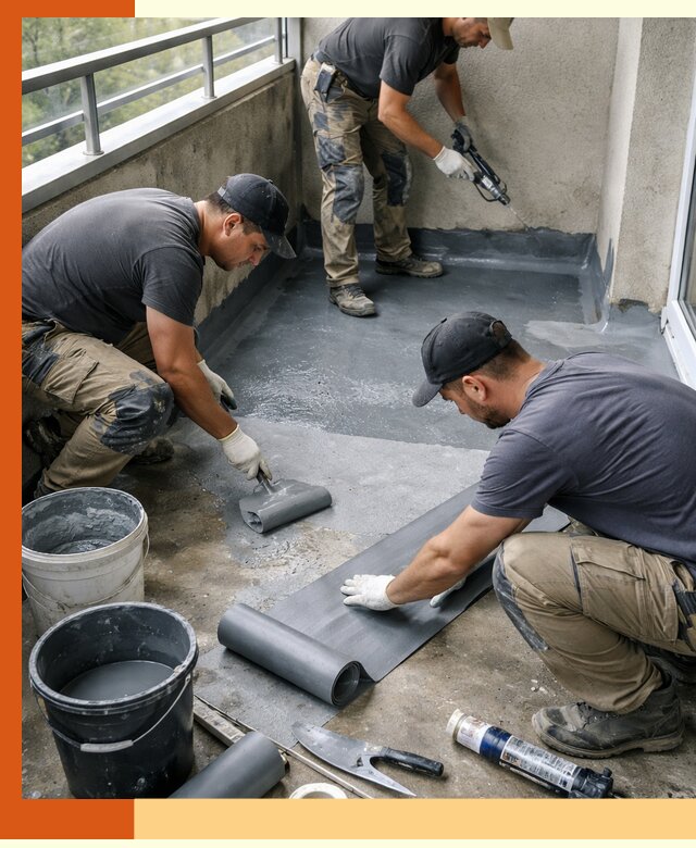 Гидроизоляция балкона в Мелеузе: надежная защита от протечек