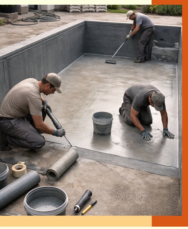 Профессиональная гидроизоляция бассейна в Мелеузе от 6649 руб. за м2 | ТепломастерМлз