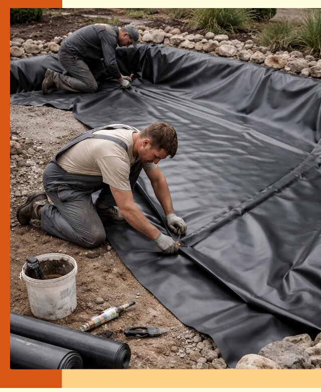 Гидроизоляция пруда в Мелеузе: надежная защита и герметизация