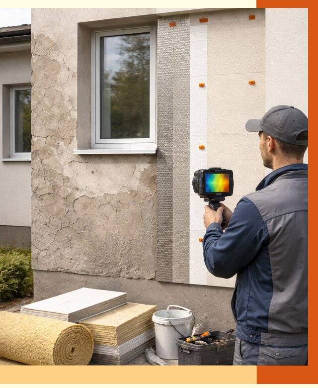 Тепловизионное обследование фасада в Мелеузе от 4603 руб. под ключ | ТепломастерМлз