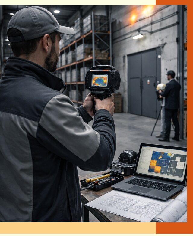 Тепловизионное обследование склада в Мелеузе от 6649 руб. | ТепломастерМлз