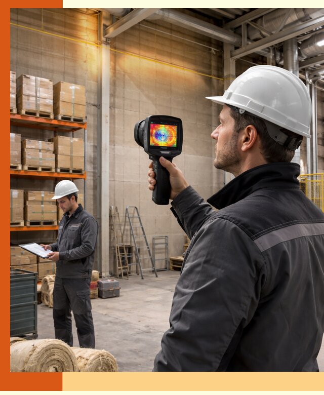 Тепловизионное обследование склада и выявление утечек в Мелеузе