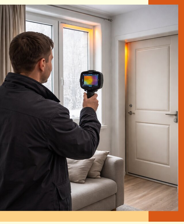 Тепловизионное обследование окон и дверей в Мелеузе от 4603 руб. | ТепломастерМлз