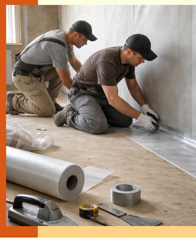 Монтаж пароизоляции для дома и помещений в Мелеузе