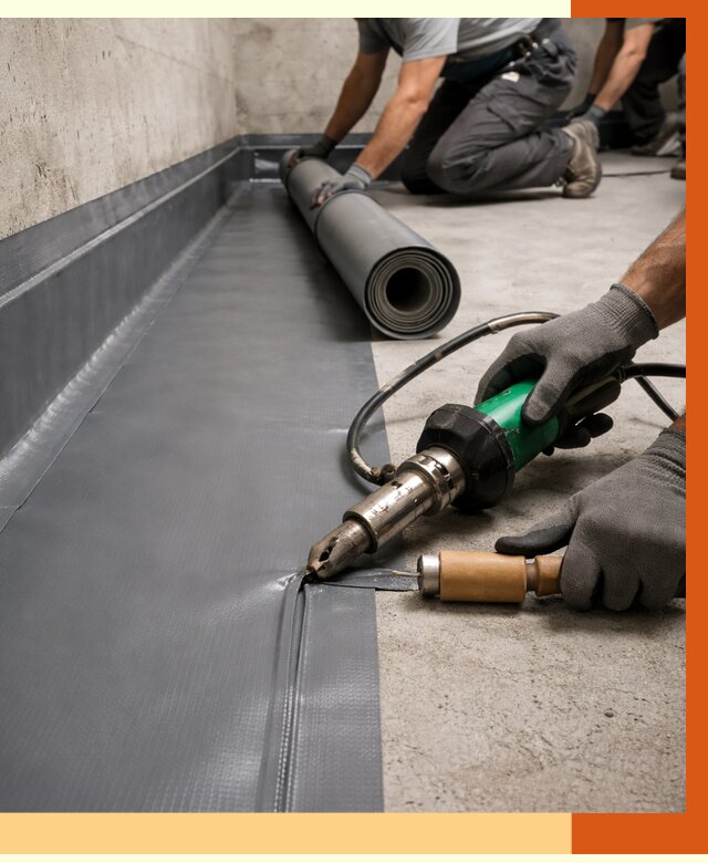 Монтаж гидроизоляционной мембраны в Мелеузе от 1018 руб/м2 | ТепломастерМлз