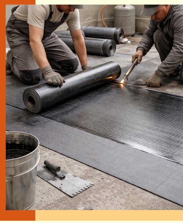 Монтаж гидроизоляционной мембраны в Мелеузе для зданий и конструкций