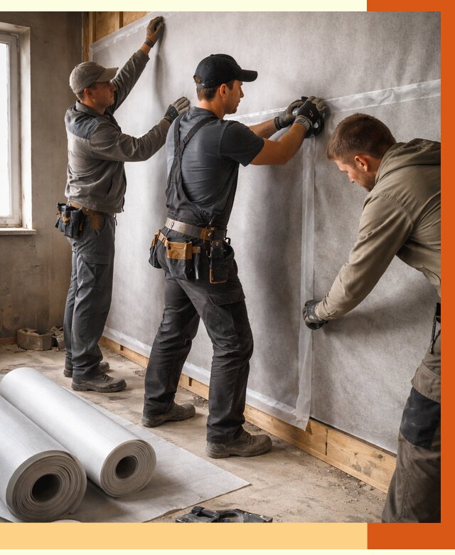 Монтаж ветроизоляции в Мелеузе от 4603 руб./м2 — профессионально | ТепломастерМлз