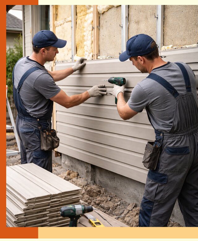 Монтаж сайдинга после утепления в Мелеузе качественно и надежно